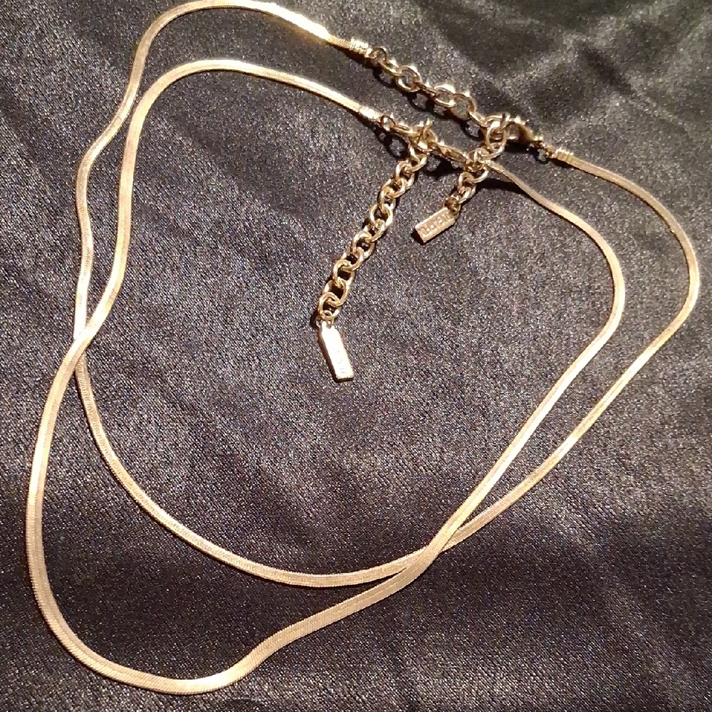 SugarFix Gold-Tone Necklace Set 20+2  In. Long